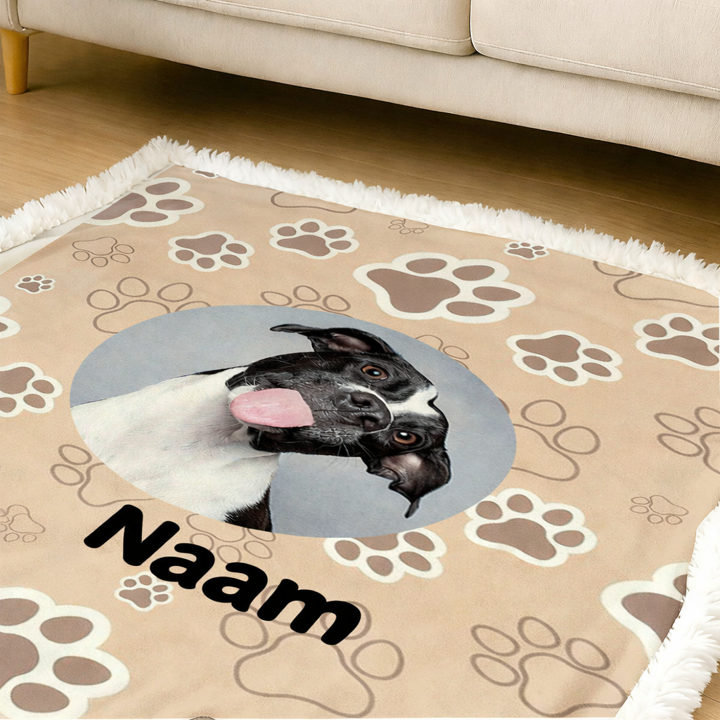 Hundedecke mit Name & Foto – Weich und Persönlich