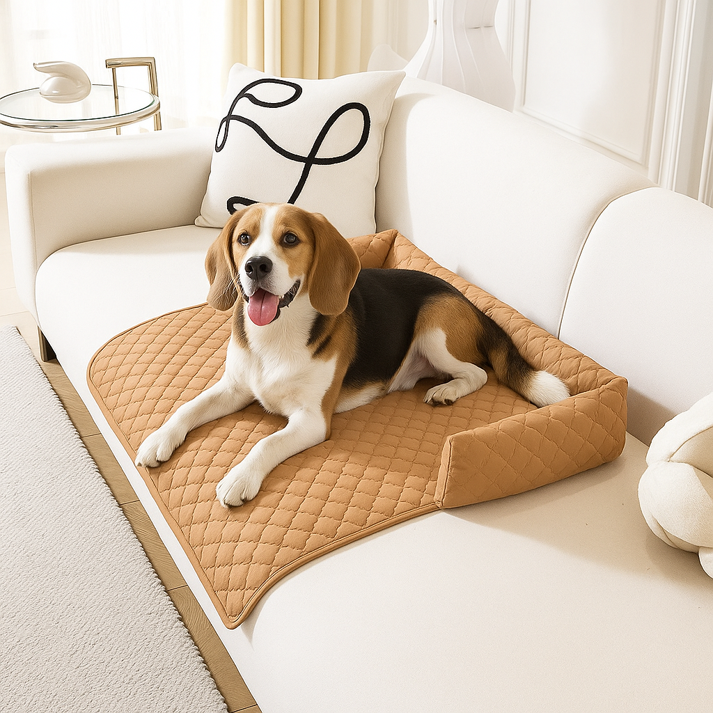 Honden Bankdeken Zomerkoeling – Ademend en Antislip met Nekkussen
