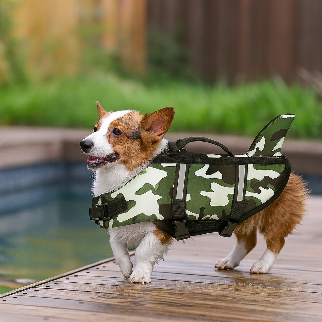 Hond Reddingsvest Haai – Verbeterd Drijfvermogen en Veiligheid