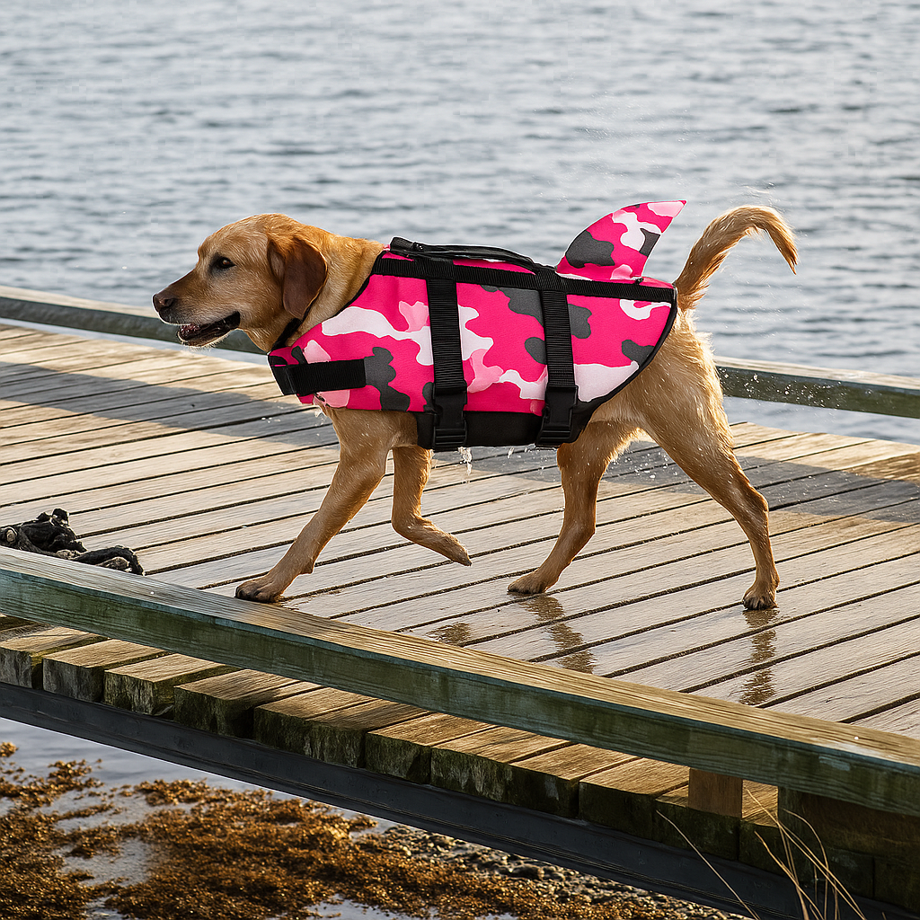 Hond Reddingsvest Haai – Verbeterd Drijfvermogen en Veiligheid