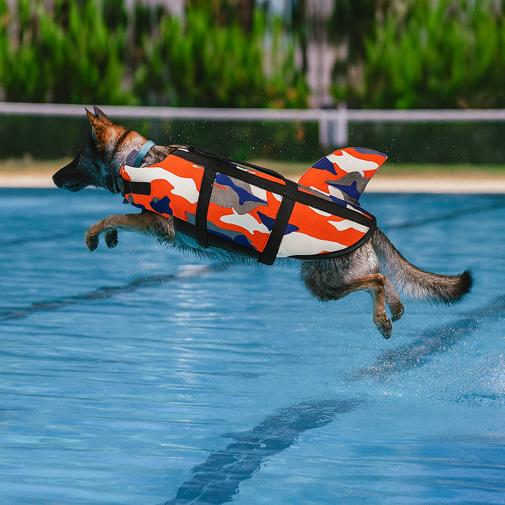 Hond Reddingsvest Haai – Verbeterd Drijfvermogen en Veiligheid
