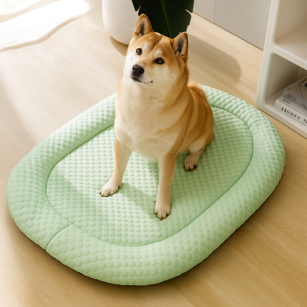 Farbige Kühlmatte – Frische Abkühlung für Ihren Hund