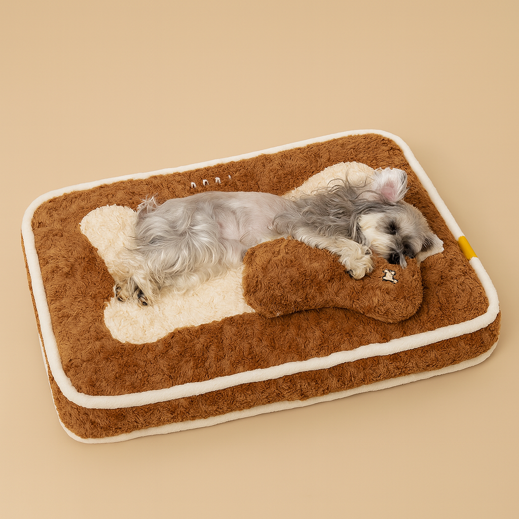 Hond Hondenbed Cloud – Zacht, Wasbaar en Comfortabel Pluche Hondenkussen