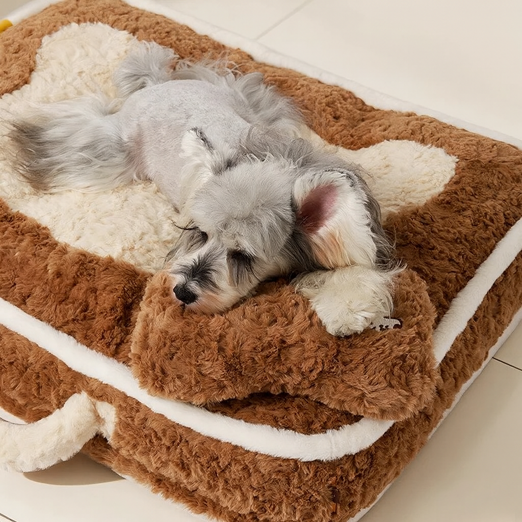 Hond Hondenbed Cloud – Zacht, Wasbaar en Comfortabel Pluche Hondenkussen