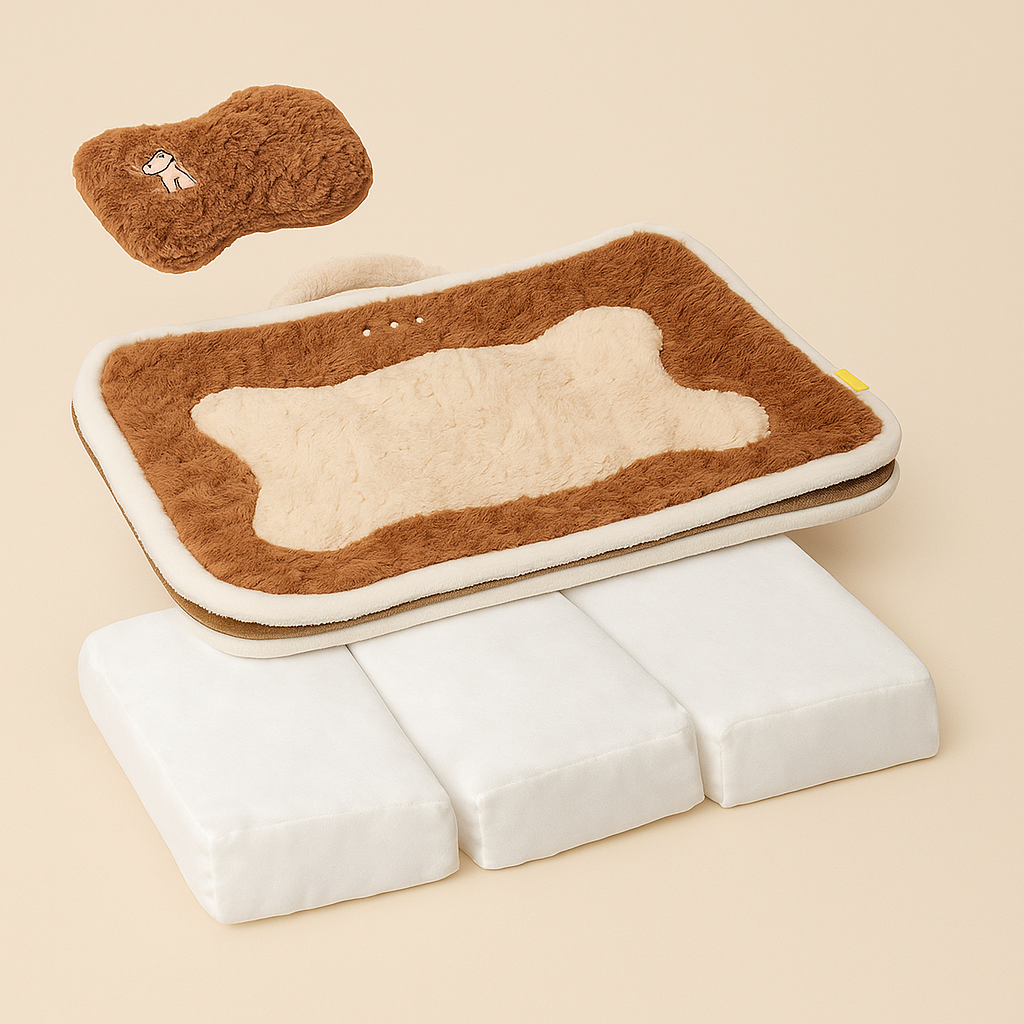 Hond Hondenbed Cloud – Zacht, Wasbaar en Comfortabel Pluche Hondenkussen