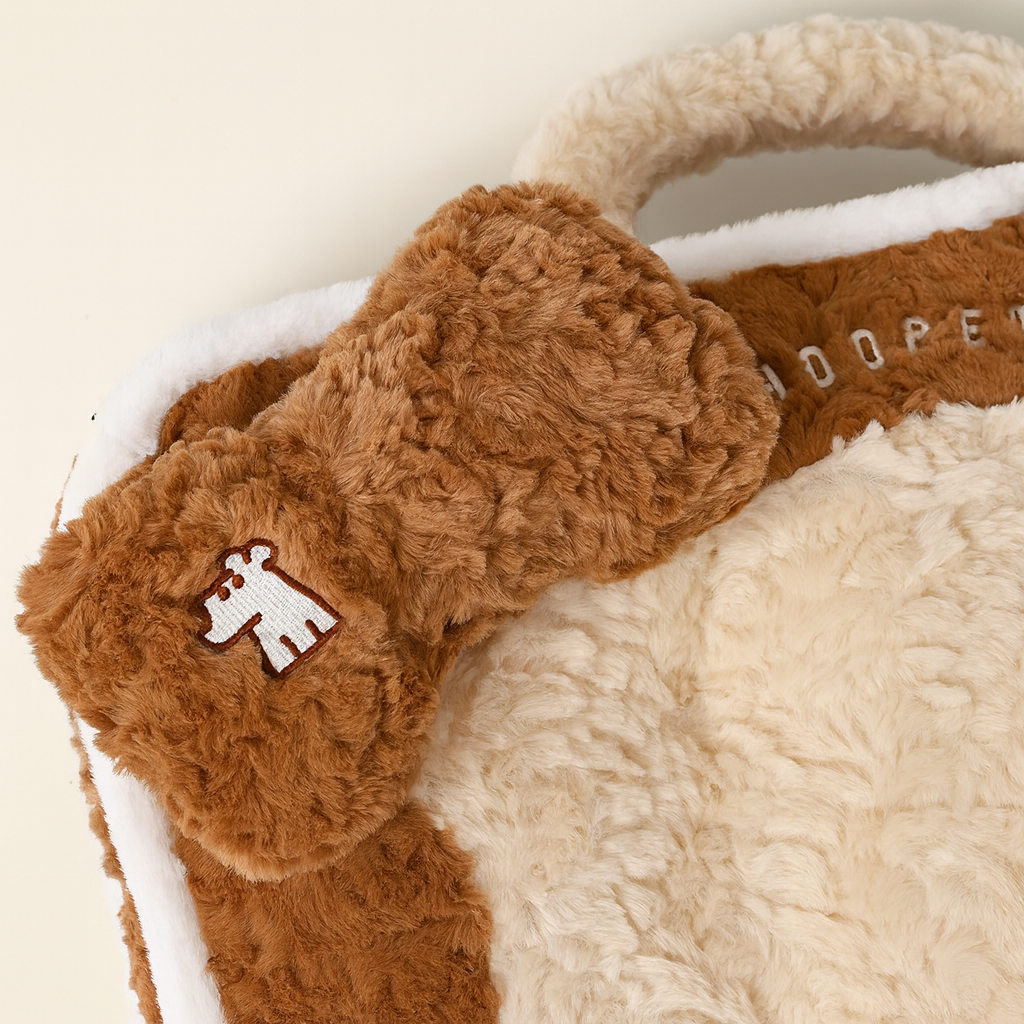 Hond Hondenbed Cloud – Zacht, Wasbaar en Comfortabel Pluche Hondenkussen