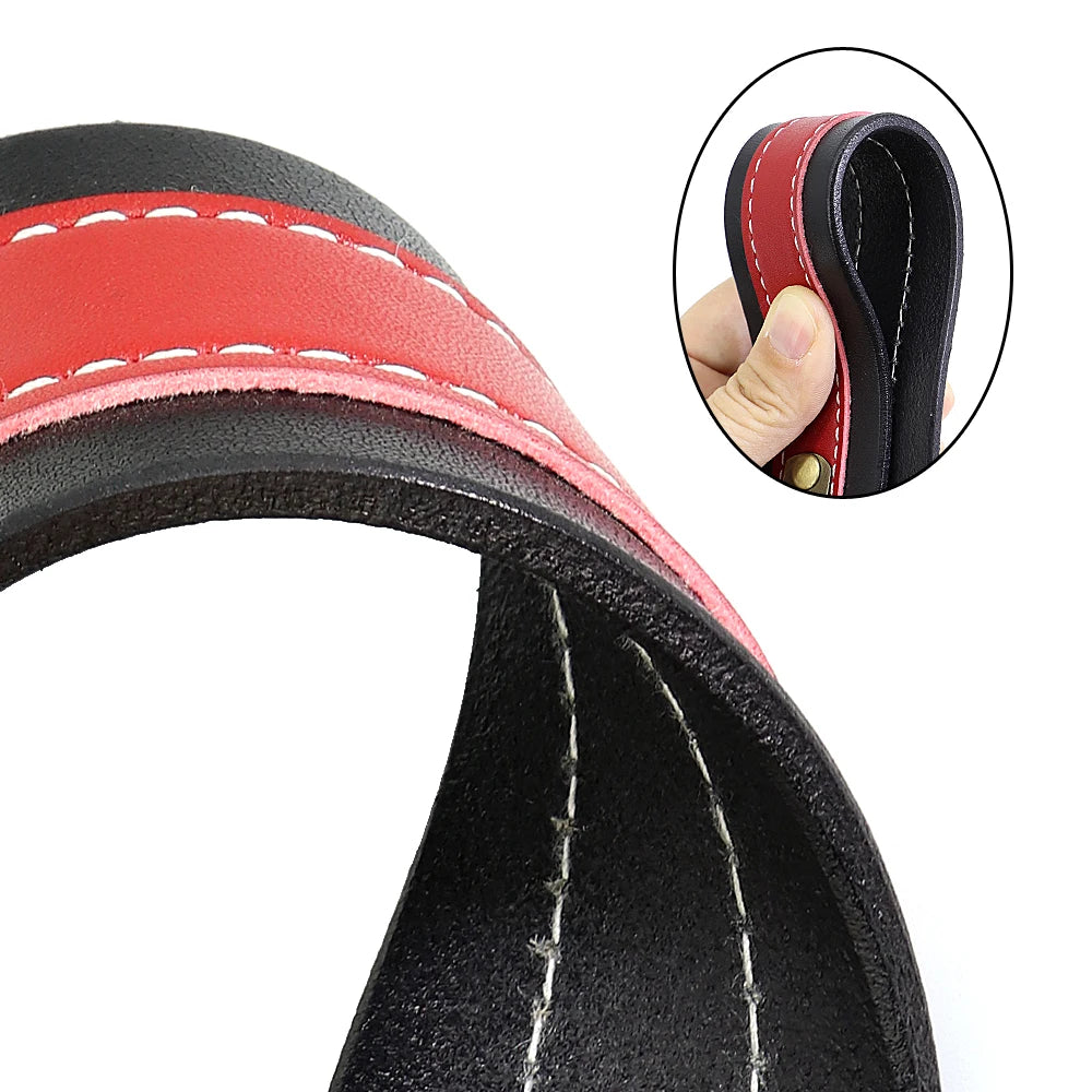 Hond Halsband Leer Zacht – Luxe en Gepersonaliseerde Hondenhalsband met Naam voor Grote Honden