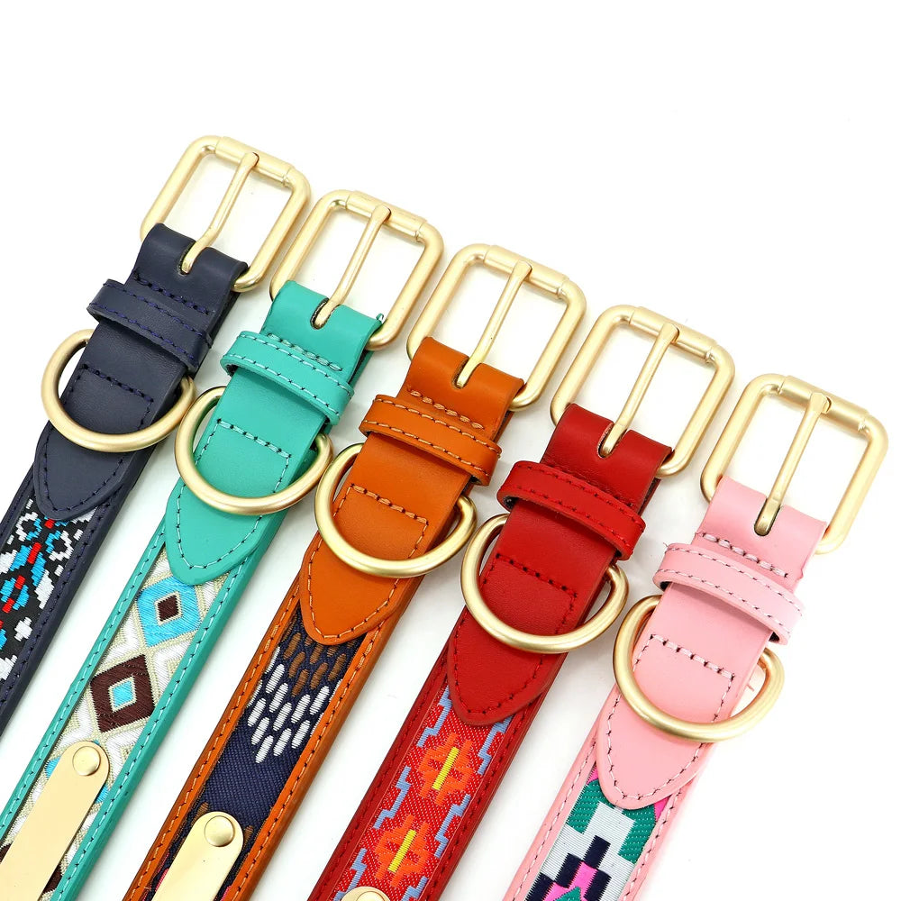 Personalisiertes besticktes Halsband – Einzigartig & Bequem