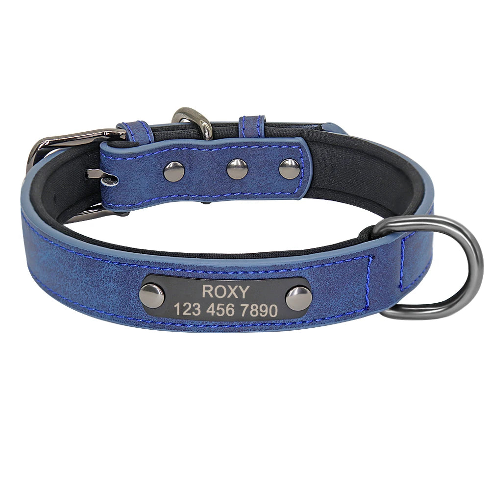 Gepersonaliseerde Leren Halsband – Comfort & Stijl