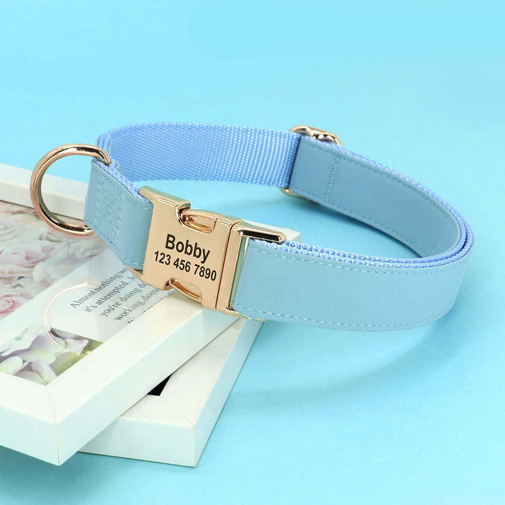 Hond Halsband Stevig – Duurzame, Verstelbare en Gepersonaliseerde Hondenhalsband met Naam