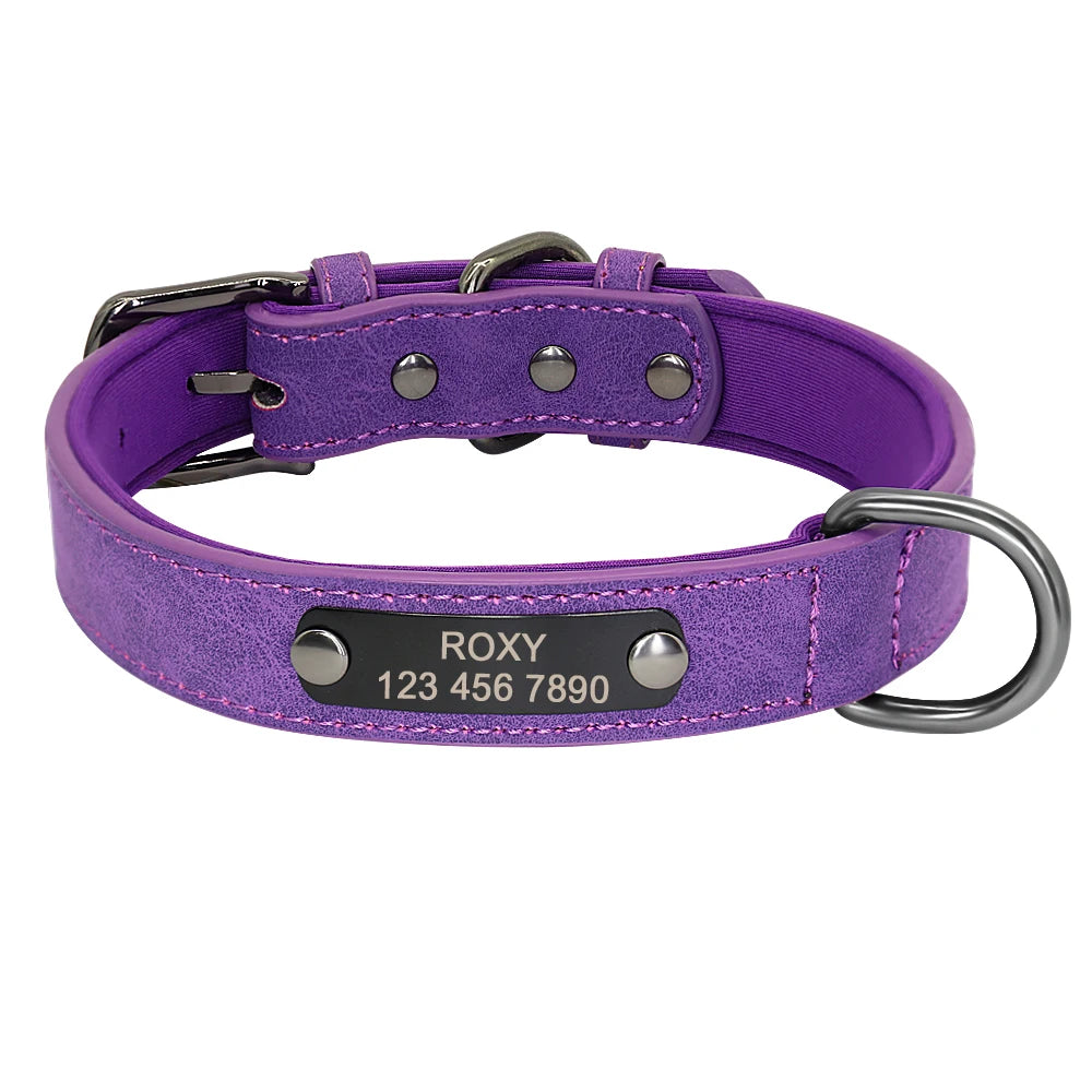 Gepersonaliseerde Leren Halsband – Comfort & Stijl