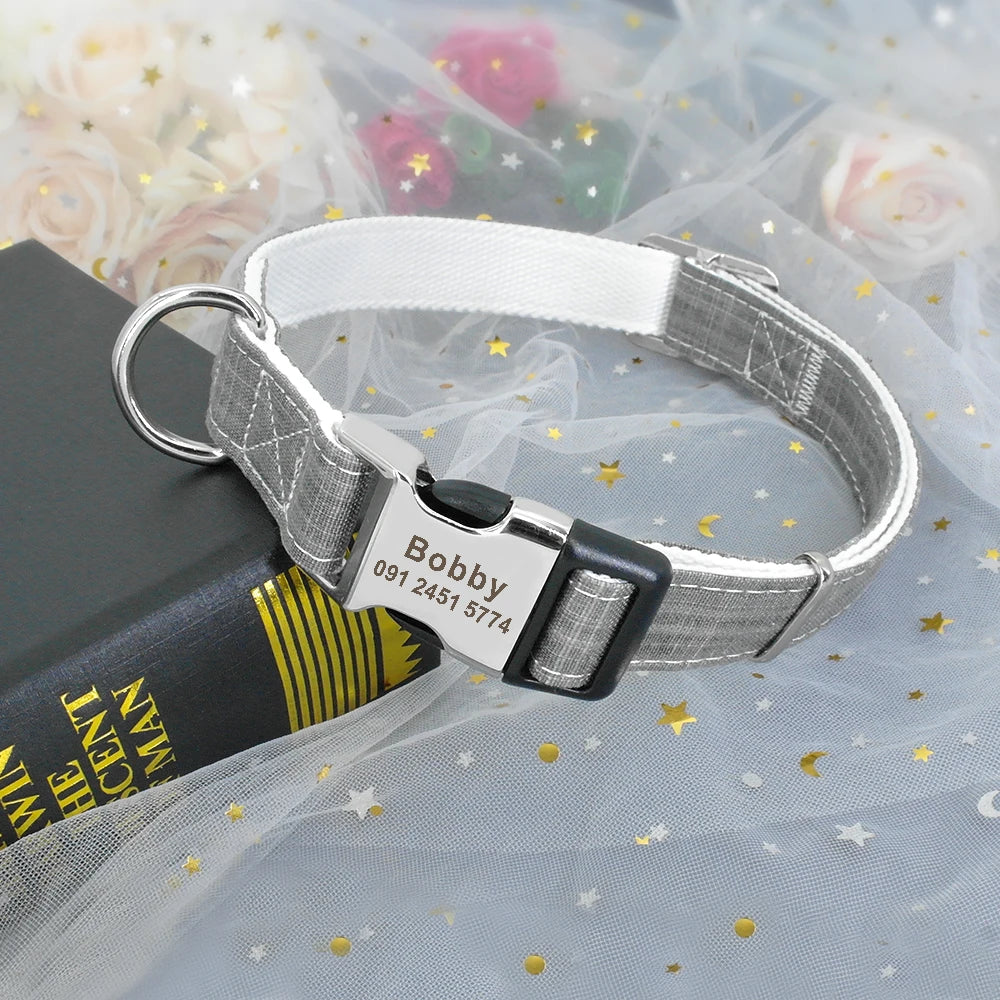 Personalisiertes Vintage-Halsband – Stilvoll und sicher