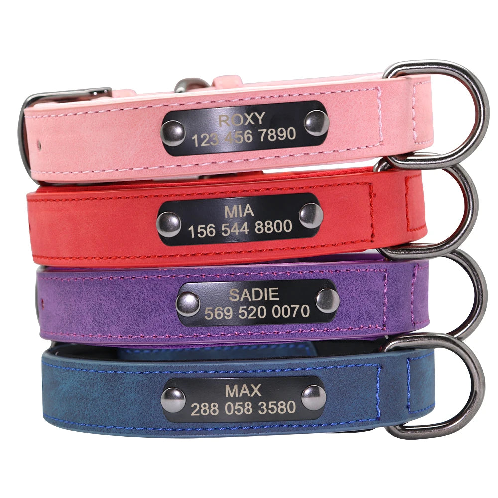 Gepersonaliseerde Leren Halsband – Comfort & Stijl