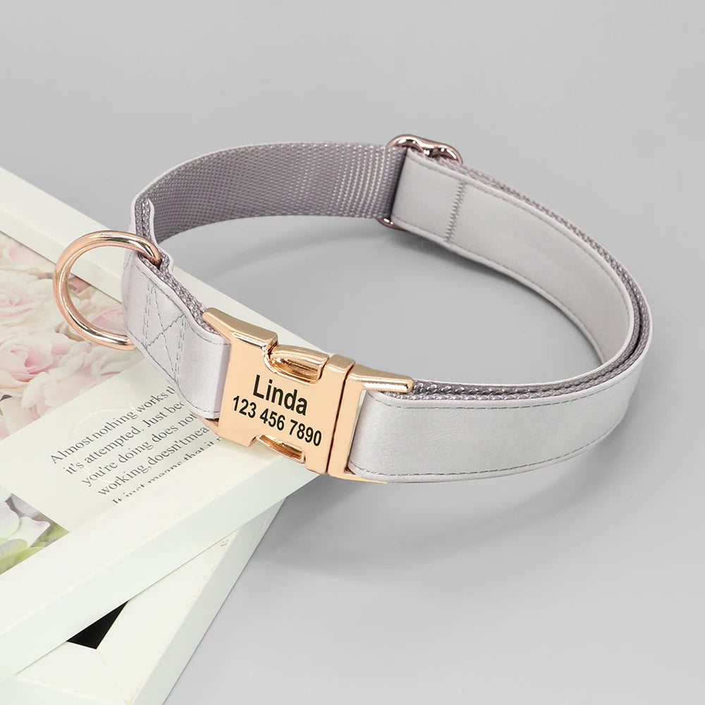 Hond Halsband Stevig – Duurzame, Verstelbare en Gepersonaliseerde Hondenhalsband met Naam
