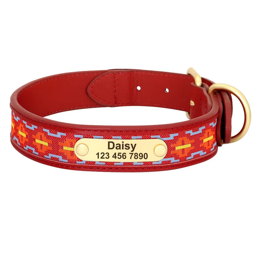 Personalisiertes besticktes Halsband – Einzigartig & Bequem