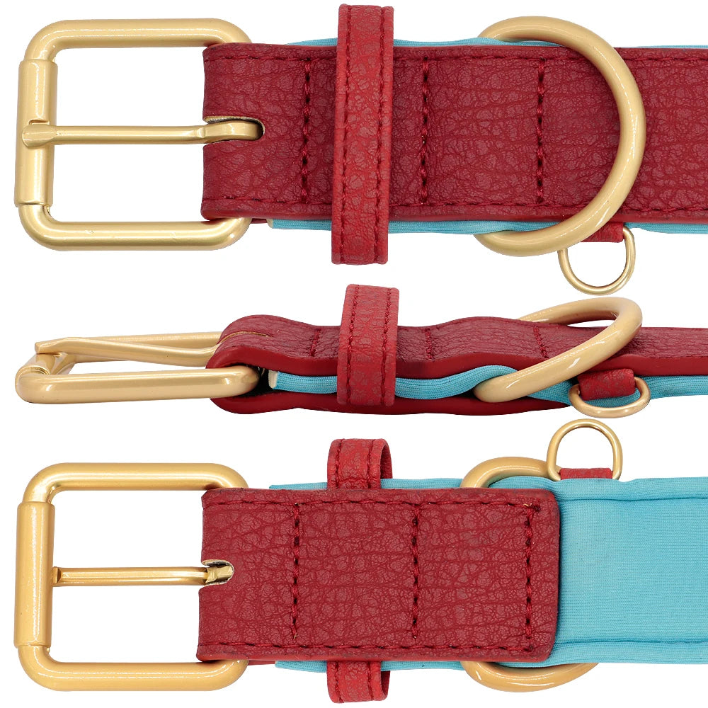 Luxe Gepersonaliseerde Leren Halsband – Comfort & Stijl
