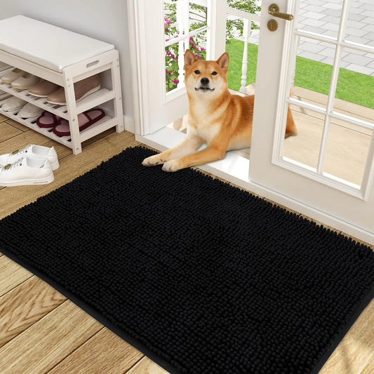 Honden Schoonloopmat Zwart - Absorberend & Sneldrogend