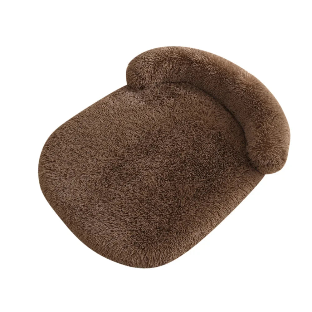 Flauschiges orthopädisches Hundebett mit Kissen – warm, stützend und waschbar