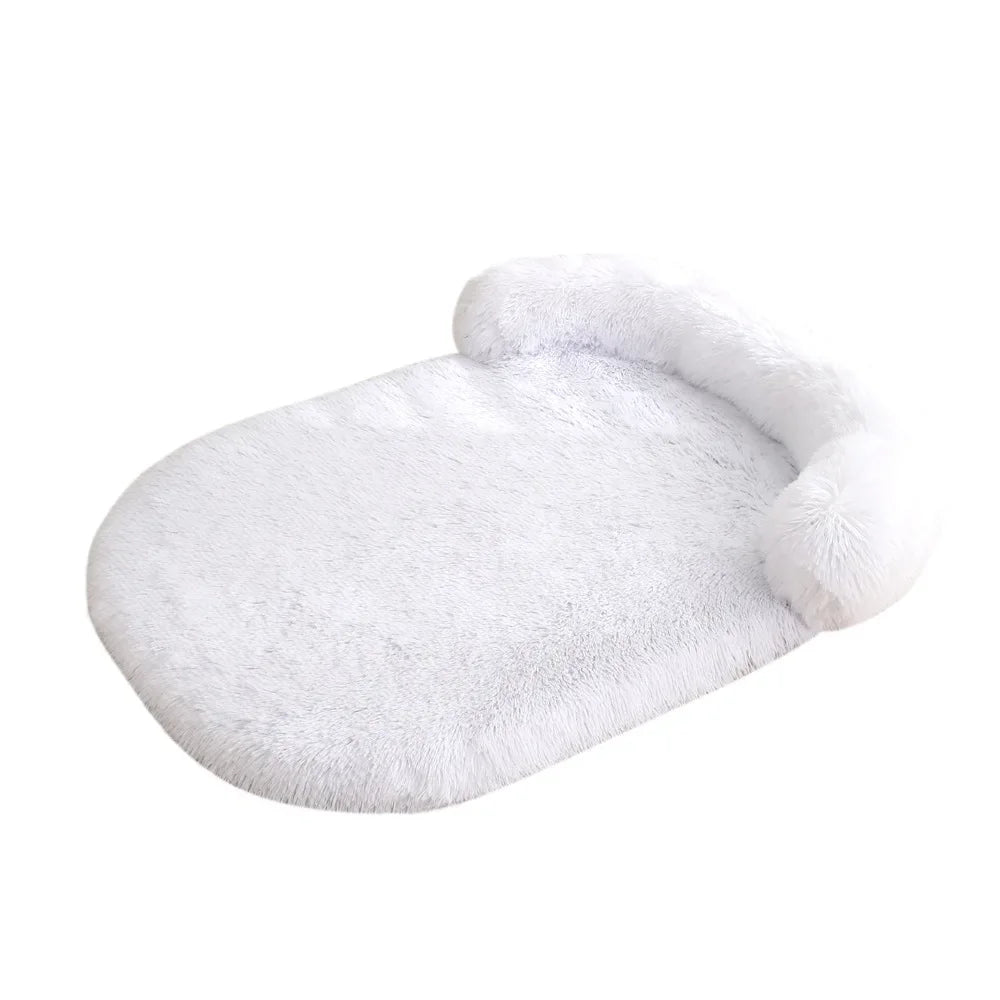 Flauschiges orthopädisches Hundebett mit Kissen – warm, stützend und waschbar
