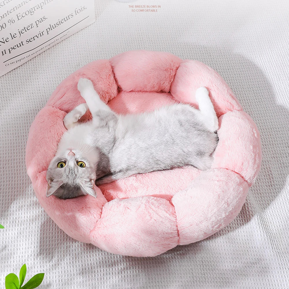 Luxuriöses Haustierkissen in Blumenform – Ultimativer Komfort und Wärme für Ihren vierbeinigen Freund