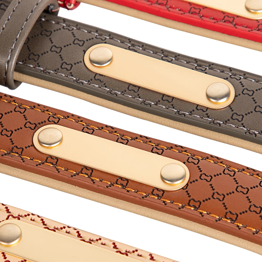 Hippe Gepersonaliseerde Halsband – Stijlvolle Identificatie voor Jouw Hond