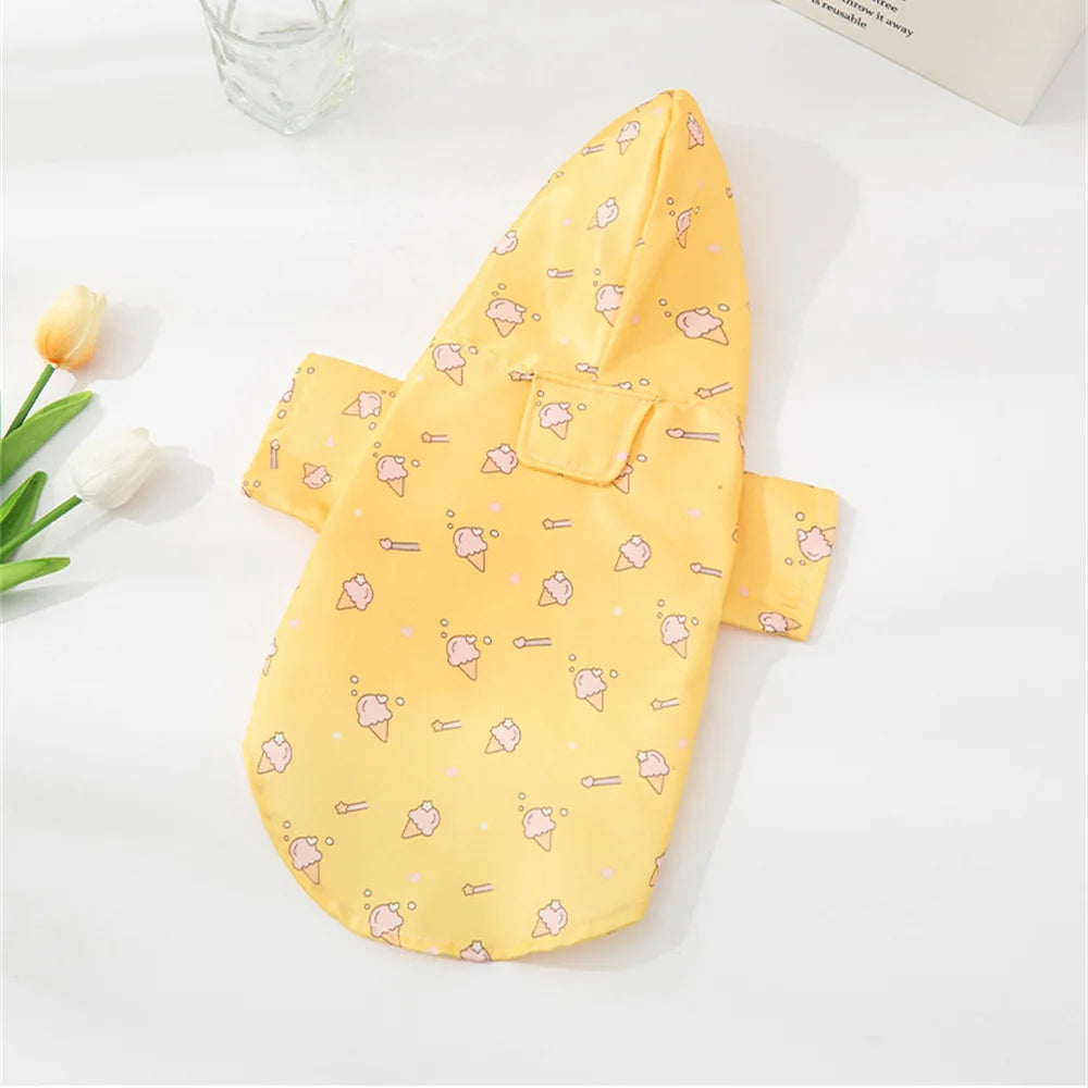 Regenmantel mit Print