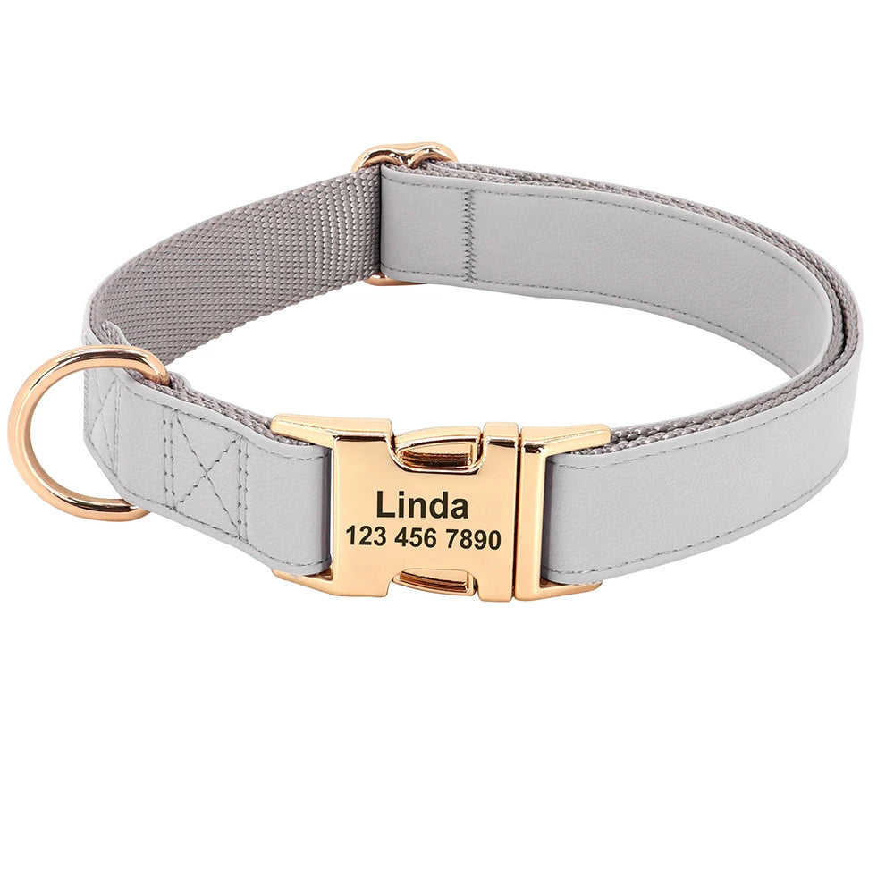 Hond Halsband Stevig – Duurzame, Verstelbare en Gepersonaliseerde Hondenhalsband met Naam