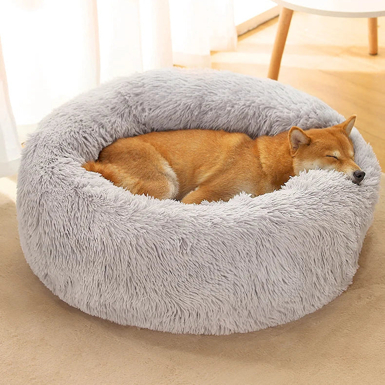 Superweiches rundes Hundebett – Wärme und Komfort für Ihren Hund