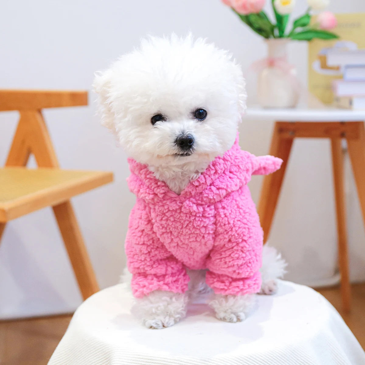 Roze teddy Trui