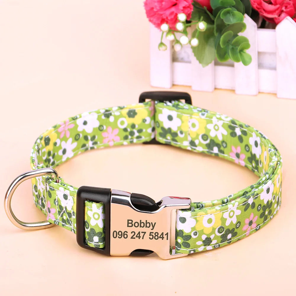 Stijlvolle Gepersonaliseerde Bloemenhalsband – Trendy & Uniek