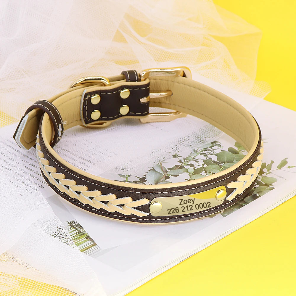 Personalisiertes geflochtenes Halsband – elegant und bequem