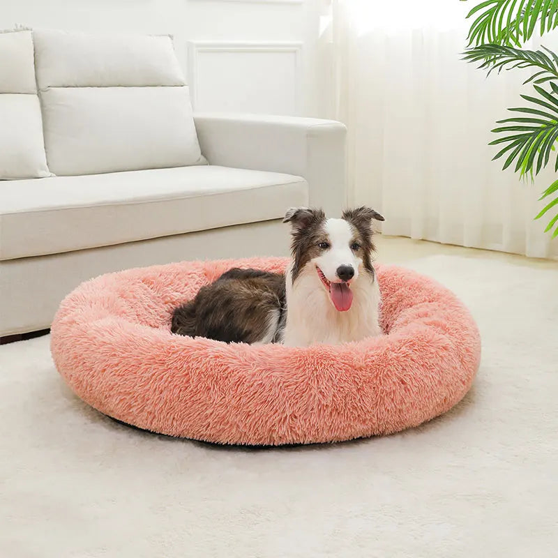 Weiches rundes Hundebett – gemütlich und bequem