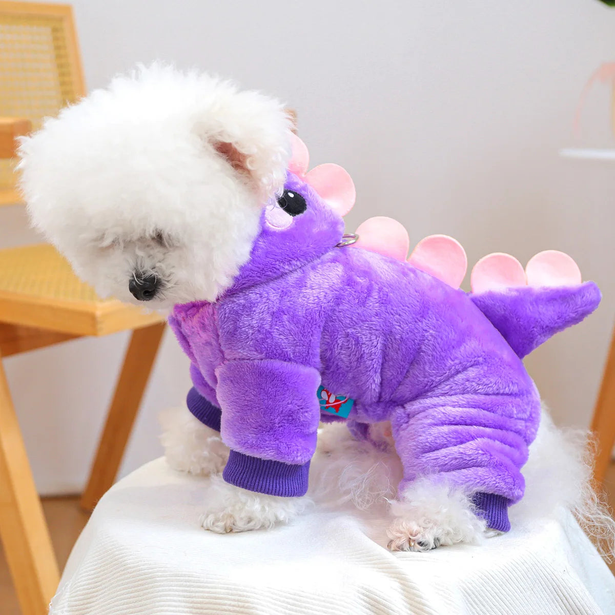 Paarse Dinosaurus Jumpsuit