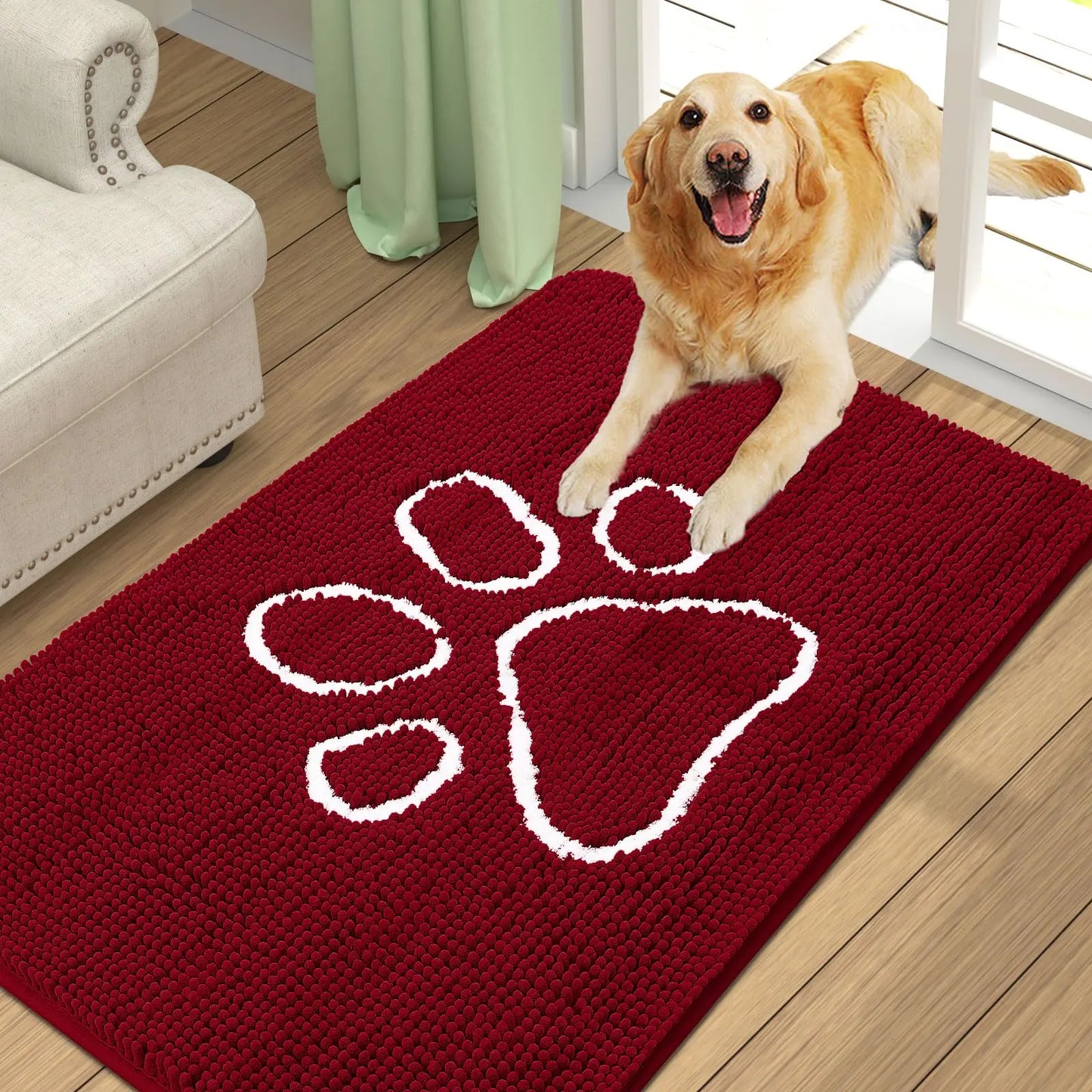 Honden Schoonloopmat Pootafdruk – Absorberend & Sneldrogend