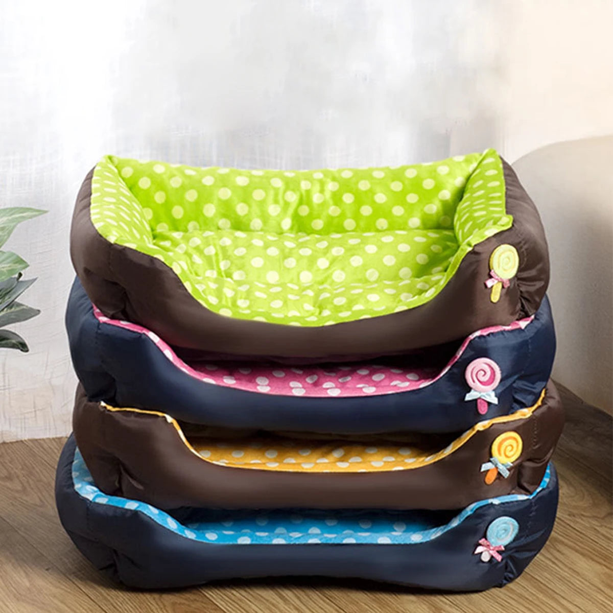 Hondenbed Snoepkleurig – Zacht, Wasbaar & Comfortabel Hondenkussen
