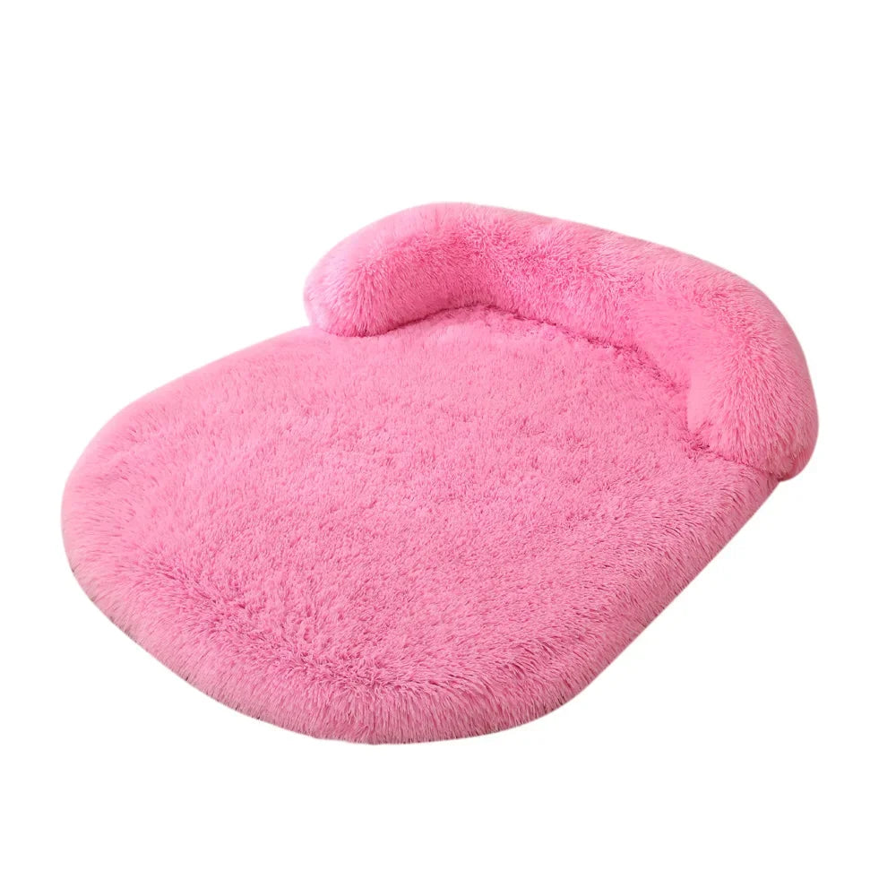 Flauschiges orthopädisches Hundebett mit Kissen – warm, stützend und waschbar