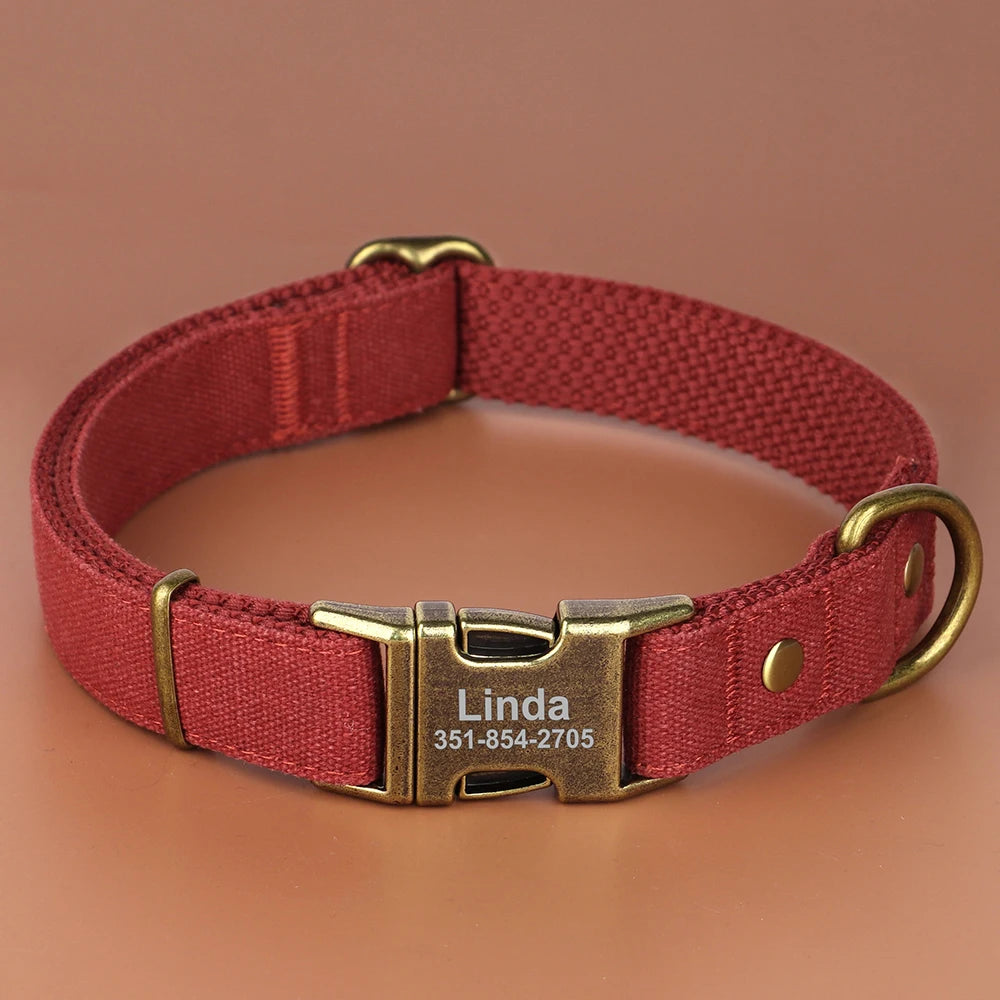 Nylon Gepersonaliseerde Halsband – Uniek en Stijlvol voor je Hond