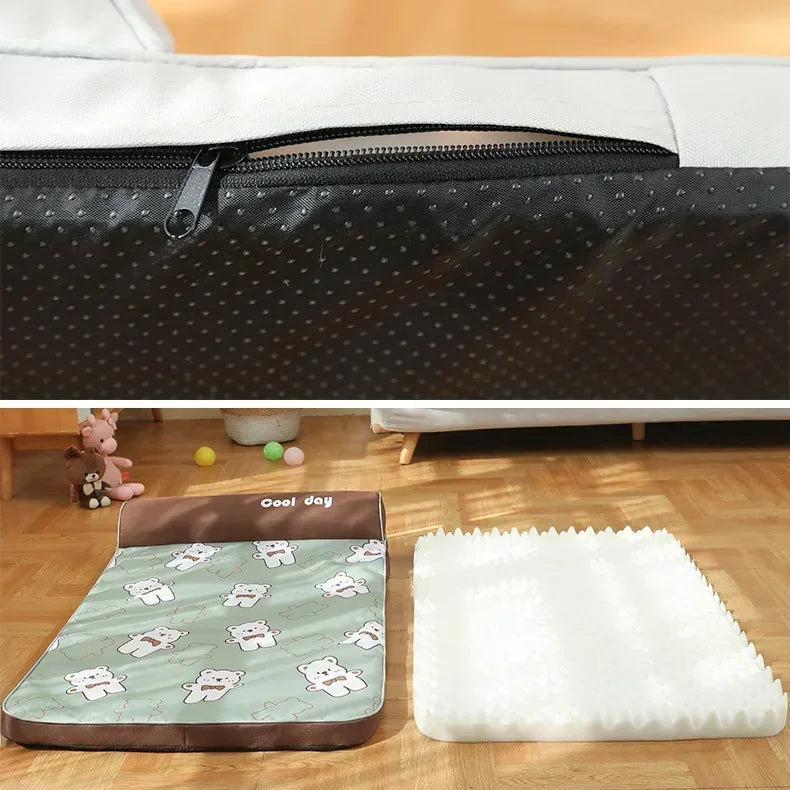 Hondenkoelbed met Neksteun – Ultiem Comfort en Verkoeling