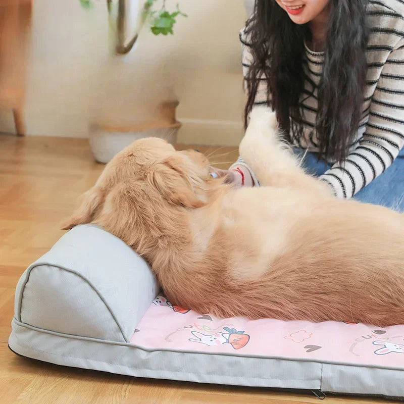 Hondenkoelbed met Neksteun – Ultiem Comfort en Verkoeling