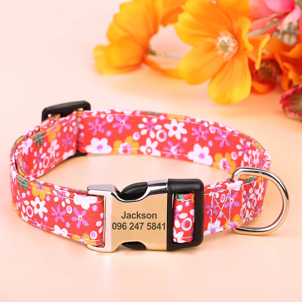 Stijlvolle Gepersonaliseerde Bloemenhalsband – Trendy & Uniek