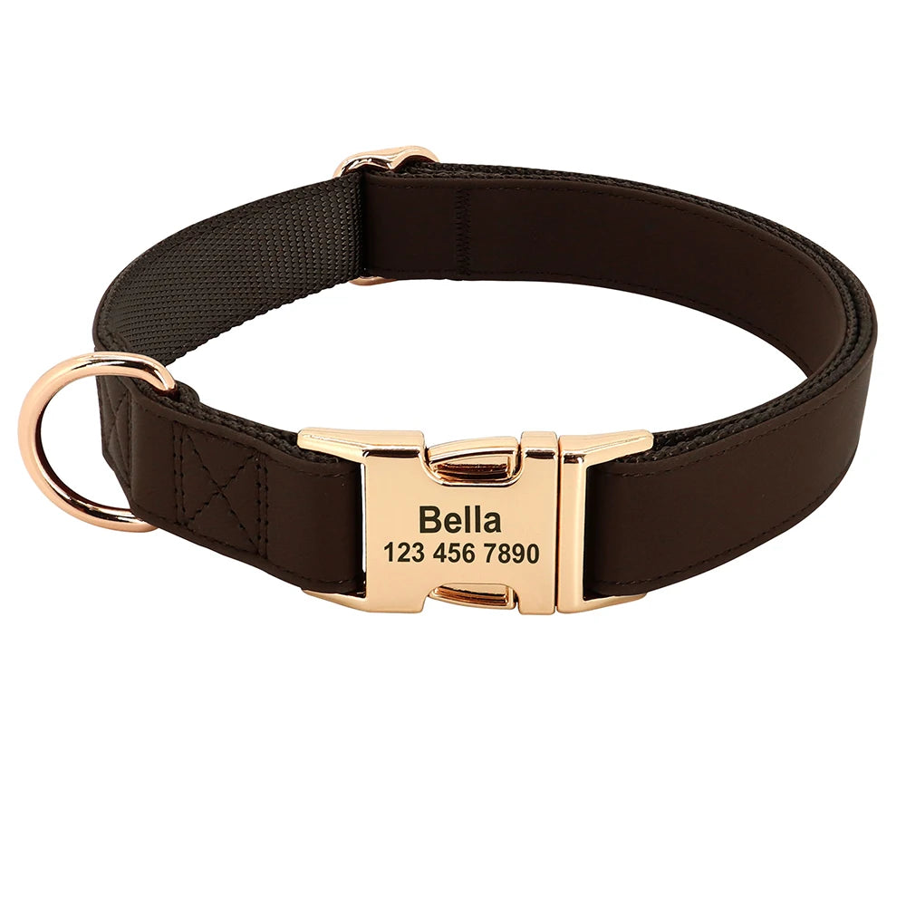 Hond Halsband Stevig – Duurzame, Verstelbare en Gepersonaliseerde Hondenhalsband met Naam
