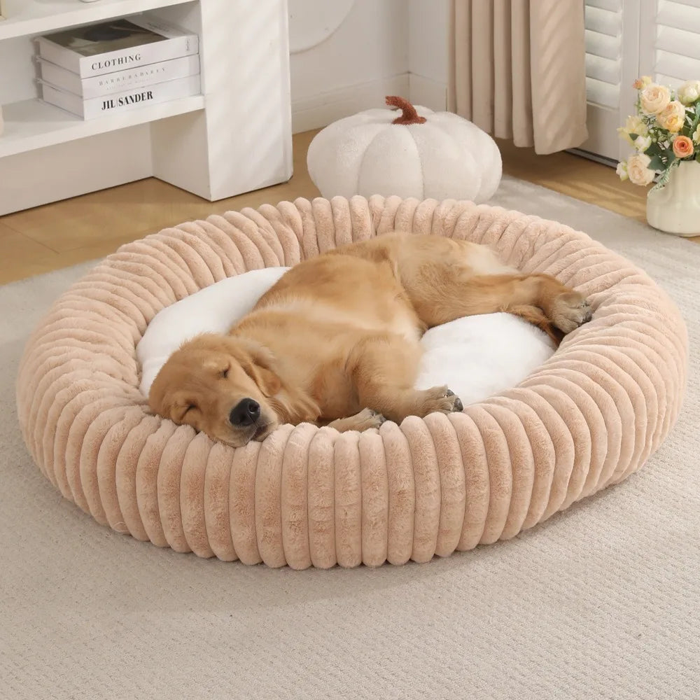 Hondenbed Donut Vier Seizoenen – Zacht, Gezellig & Comfortabel