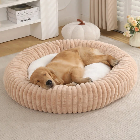 Hondenbed Donut Vier Seizoenen – Zacht, Gezellig & Comfortabel