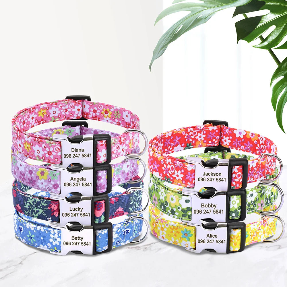 Stijlvolle Gepersonaliseerde Bloemenhalsband – Trendy & Uniek