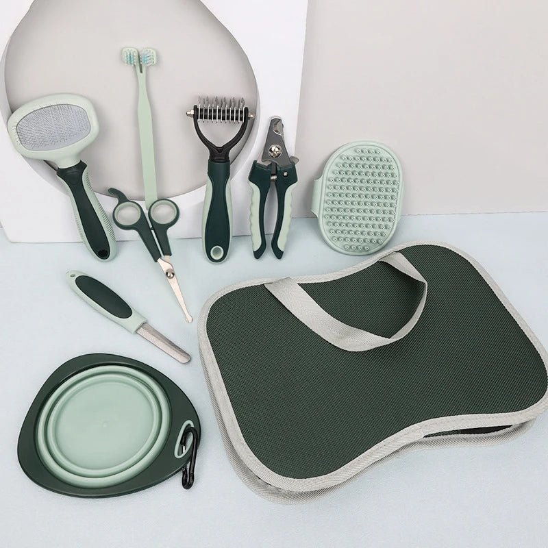 Honden Verzorgingsset 8-in-1 – Compleet & Multifunctioneel