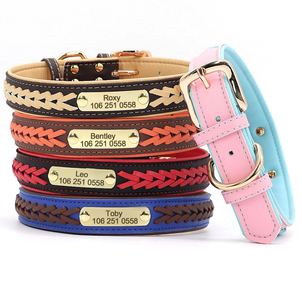 Personalisiertes geflochtenes Halsband – elegant und bequem