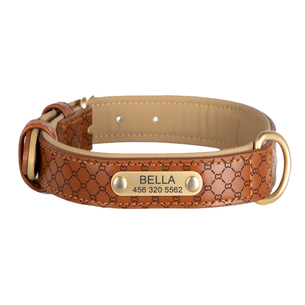 Hippe Gepersonaliseerde Halsband – Stijlvolle Identificatie voor Jouw Hond