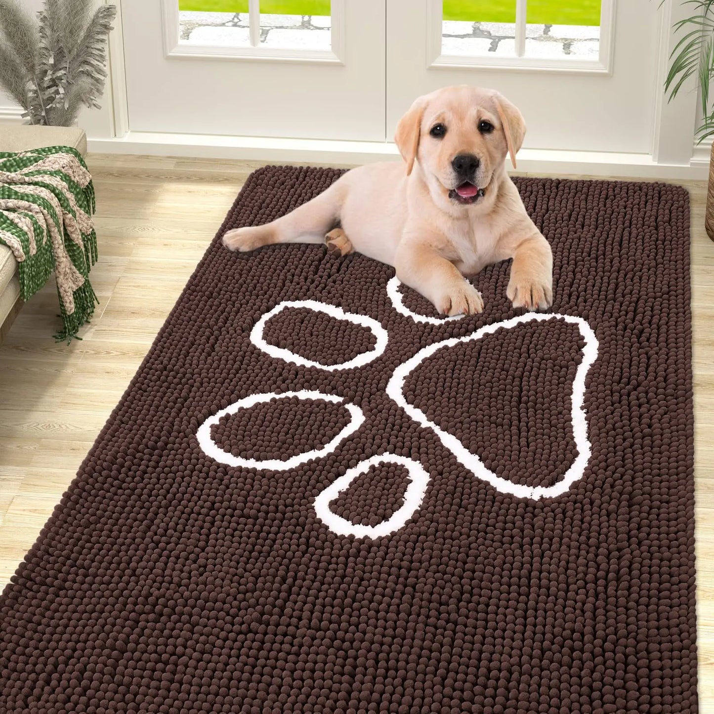 Honden Schoonloopmat Pootafdruk – Absorberend & Sneldrogend