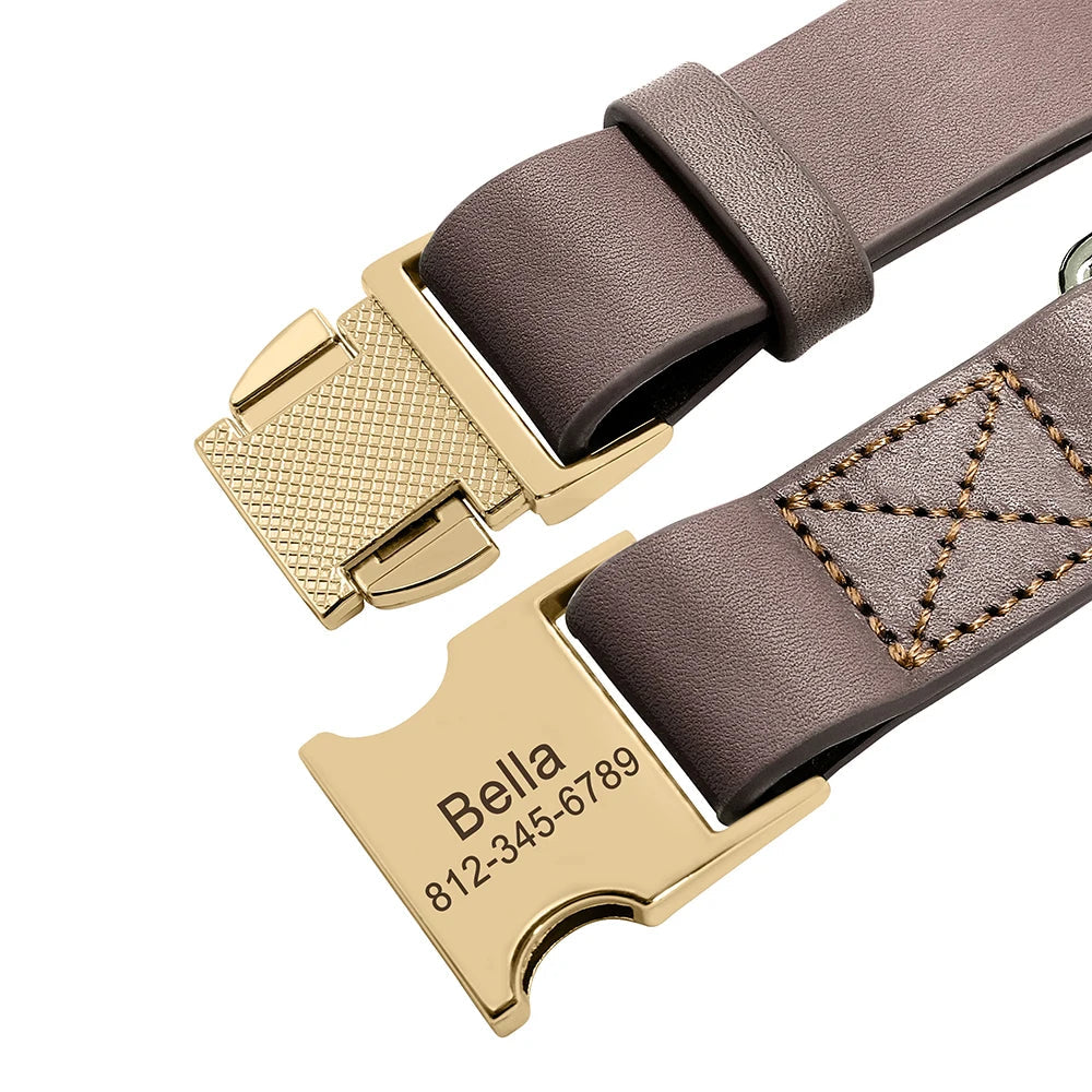 Hondenhalsband Gepersonaliseerd Leer – Stijlvol, Duurzaam en Comfortabel