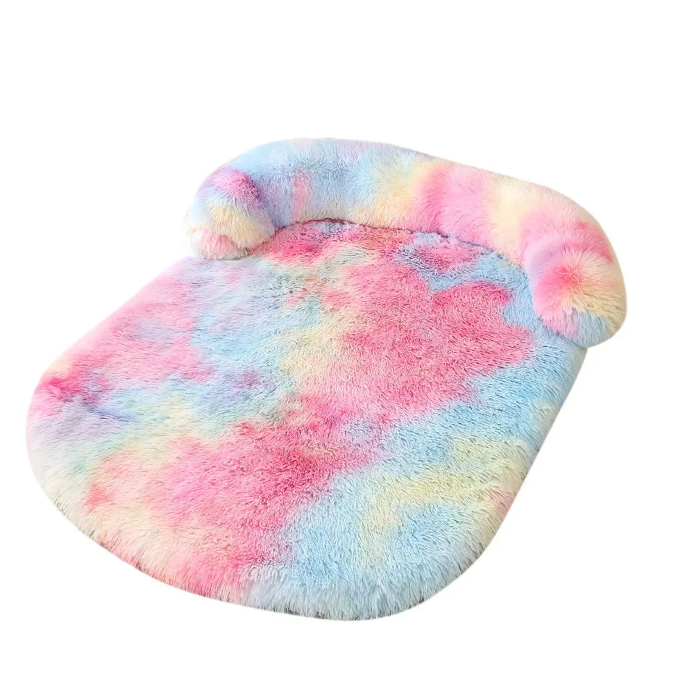 Flauschiges orthopädisches Hundebett mit Kissen – warm, stützend und waschbar